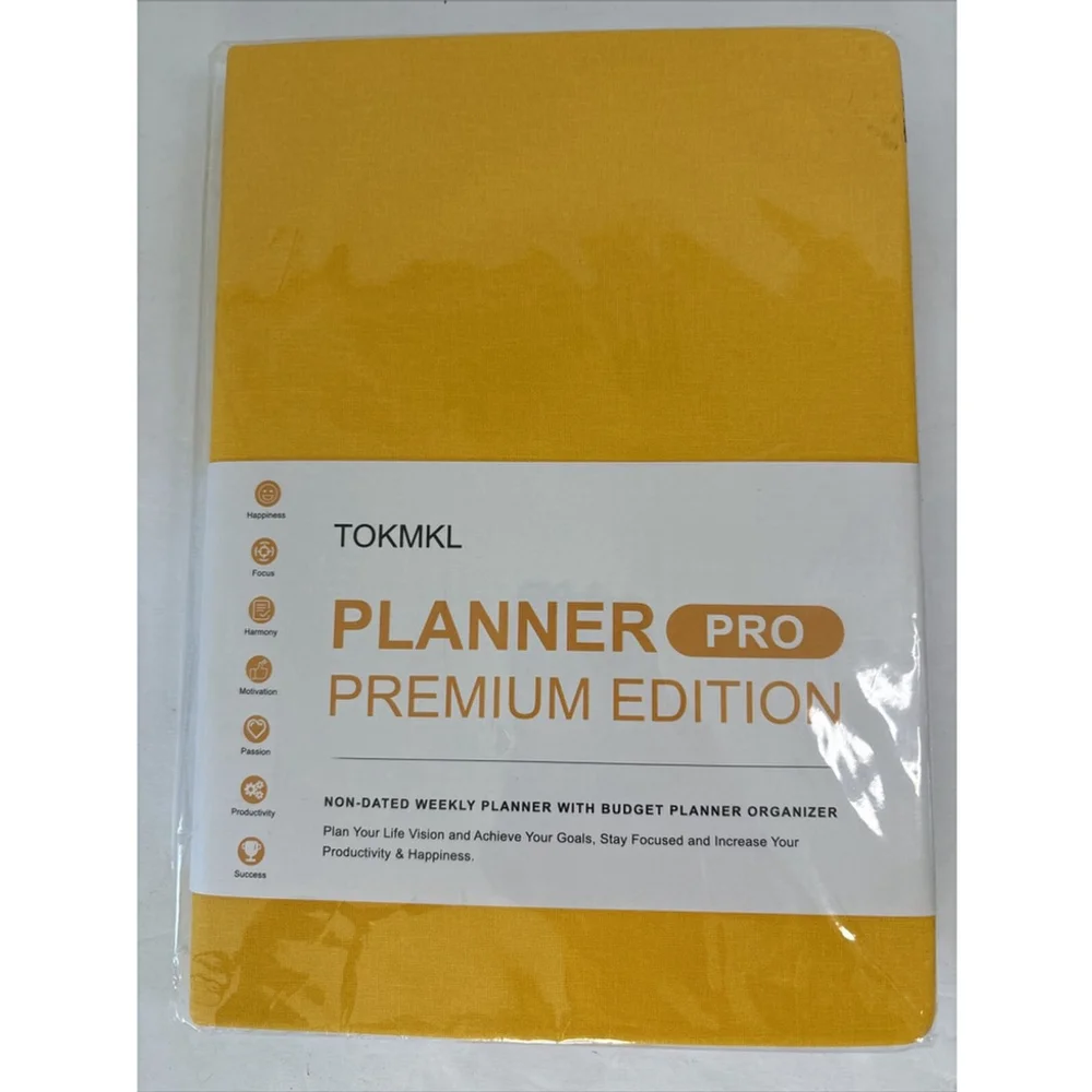 Planner, Pro Premium Edition-Weekly And Monthly And Budget Planner. Undated 12m